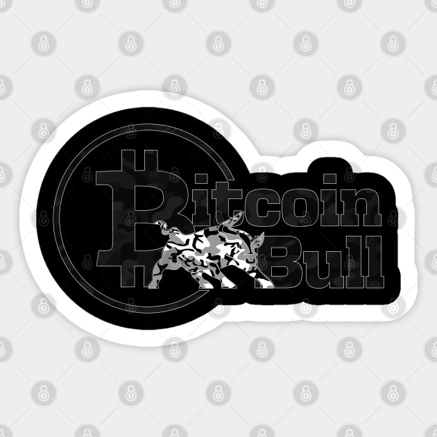 Bitcoin Crypto Bull Sticker by BitcoinSweatshirts